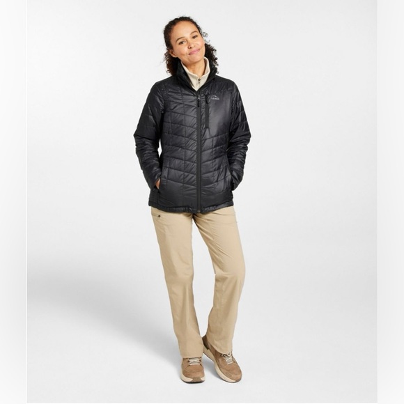 L.L.Bean PrimaLoft packaway jacket Women’s small S black - Picture 1 of 11
